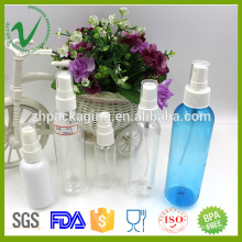 2016 PET empty round transparent spray plastic perfume bottle for cosmetic packaging